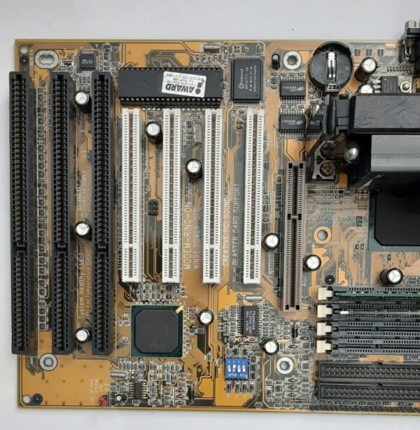 Gigabyte GA-586LX4 Slot 1 ISA AGP retro Mainboard + Pentium II 266MHz + 96MB RAM - Image 2