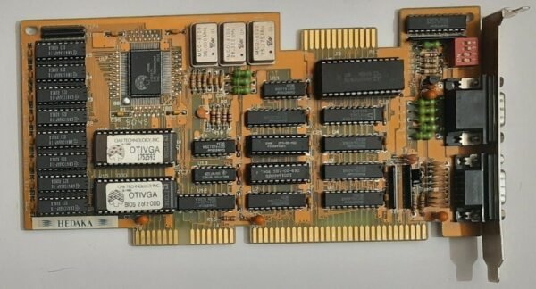 HEDAKA HED-622 ISA Grafikkarte (OAK OTI037, 256KB, VGA, EGA, CGA, retro, 1990)