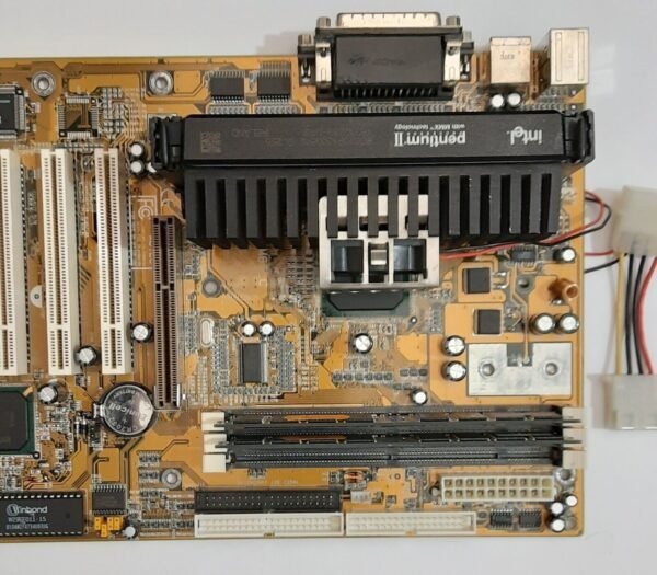 Biostar M6TLC Slot 1 ISA Mainboard + Intel Pentium II 333MHz + 128MB RAM - Image 3