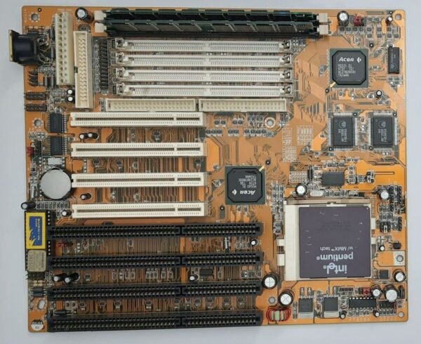 PCChips M560 Sockel 7 ISA retro Mainboard + Pentium MMX 166MHz + 64MB SD-RAM