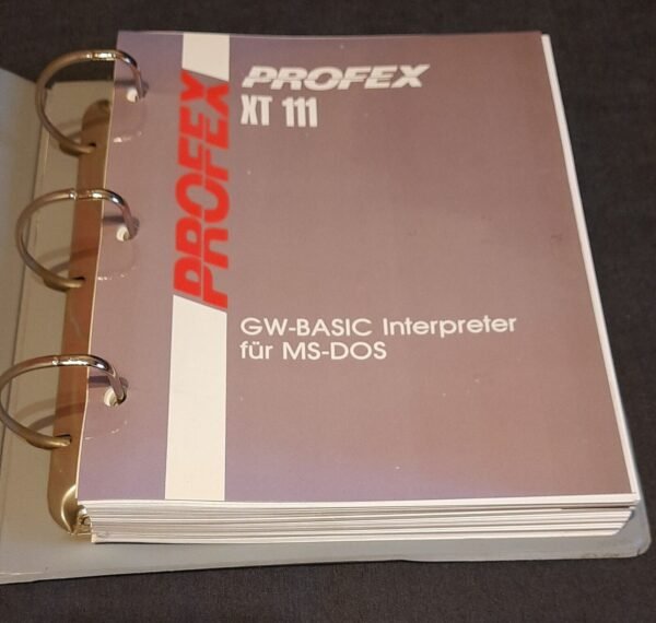Profex XT 111 MS-DOS & GW-BASIC Bedienungsanleitungen (retro, 8088) - Image 3