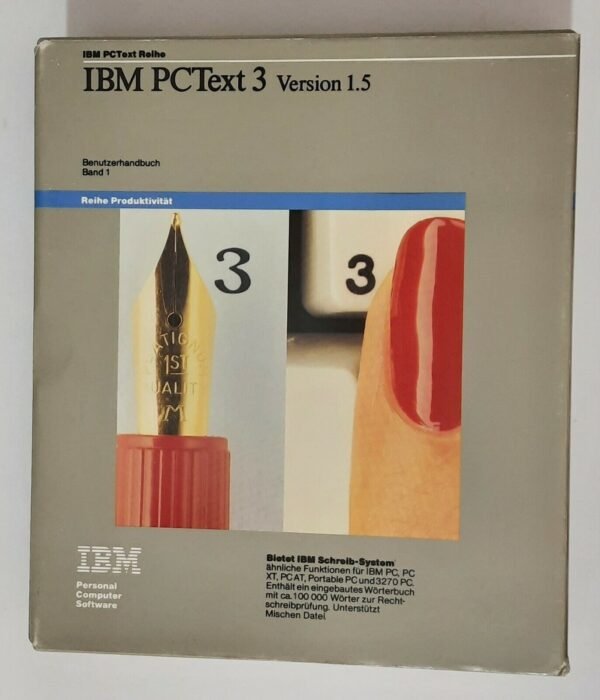 IBM PCText 3 Version 1.5 (5,25" Disketten inkl. Handbücher in 2 Orginalschubern)