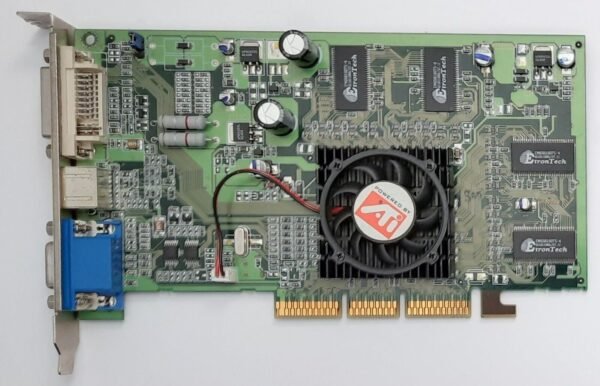 Sapphire Radeon 7500 AGP Grafikkarte (ATI, 64MB DDR, V/D/VO, retro, 2001)