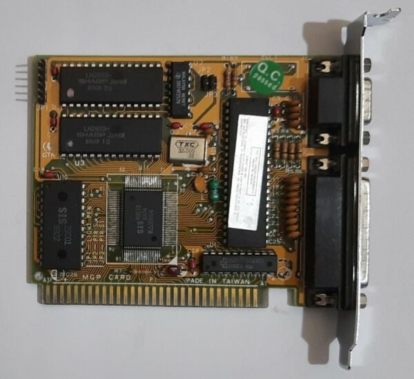 GTI MGP 8-bit ISA Grafikkarte (Hercules, HGC, monochrom, SiS 86C12, 1989)