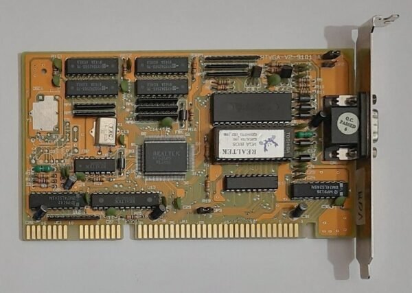 Realtek RTVGA 91013A ISA Grafikkarte (RTG3105, RTVGA V2, 512KB, 1991)