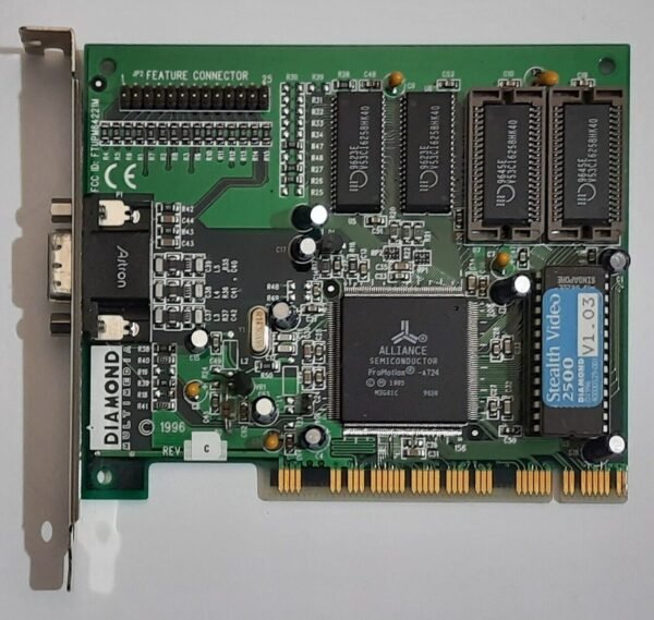Diamond Stealth Video 2500 PCI Grafikkarte (Alliance ProMotion AT25, 2MB, 1996)
