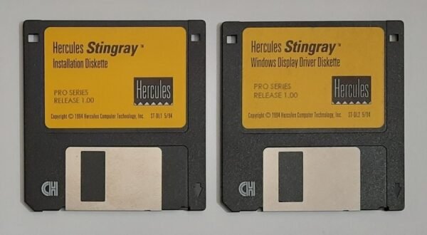 Hercules Stingray Installation Diskette (ARK1000, Pro Series Release 1.00, 1994)