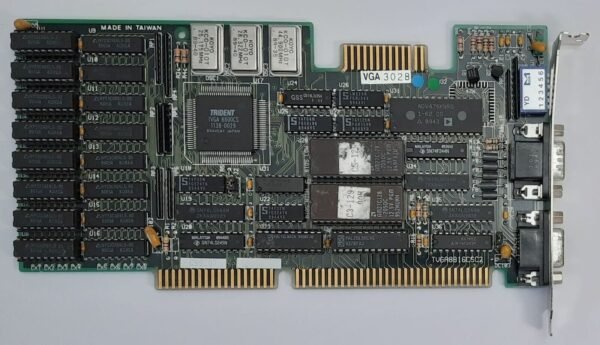 Trident TVGA8816CSC2 ISA Grafikkarte (TVGA8800CS, 512KB, VGA, EGA, CGA, 1989)