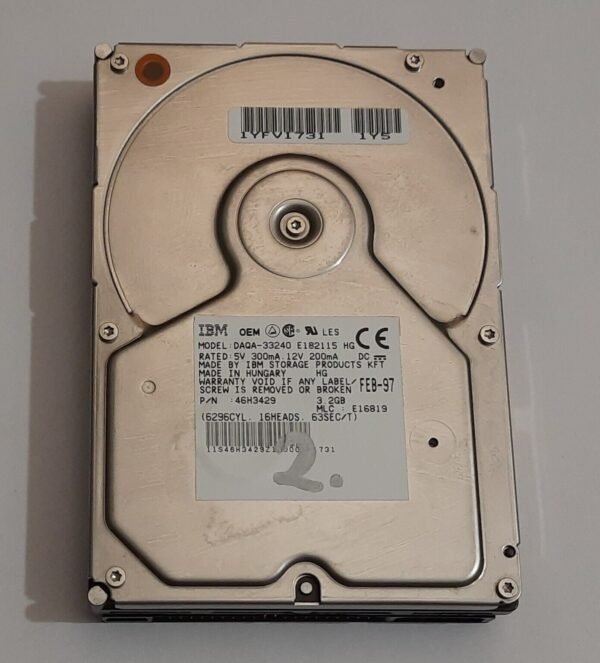 IBM DAQA-33240 IDE Festplatte (3.2GB, 1997)