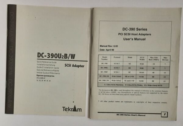 Tekram DC-390U2B/W PCI SCSI Controller (retro, 1995, OVP) - Image 6