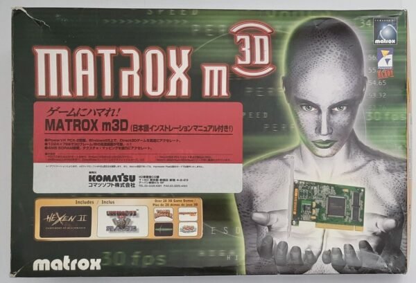 Matrox M3D/F PCI Grafikbeschleuniger (PowerVR PCX2, 4MB, OVP, retro, 1997)
