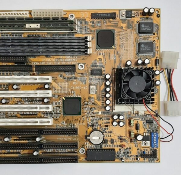 Gigabyte GA-586TX3 i430TX Sockel 7 ISA Mainboard + AMD K6 266MHz + 32MB RAM - Image 3