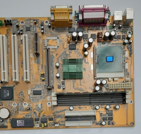 Biostar M6VCG Sockel 370 AGP retro Mainboard + Pentium III 1GHz + 128MB RAM - Image 3