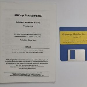 Barneys Vokabeltrainer 6.0 Diskette (MS-DOS, retro, 1992)