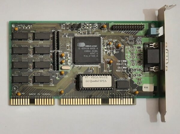 SPEA V7-VEGA ISA Grafikkarte (12C04, Cirrus Logic CL-GD5428, 1MB, retro, 1993)