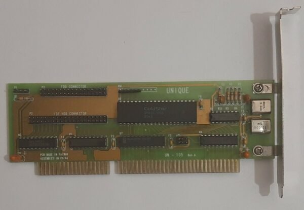 Micro Equipment Unique UN-105 ISA IDE Floppy Controller (Goldstar, 1990)