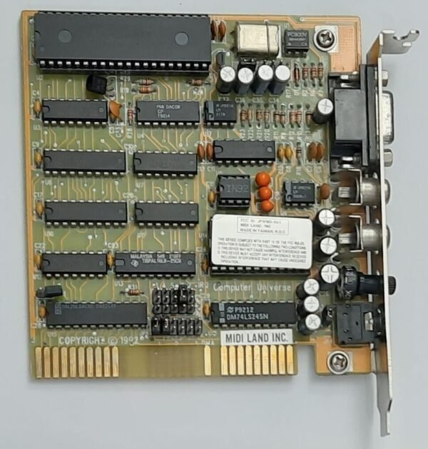 Midi Land MD-801 8-bit ISA Soundkarte (Sound Blaster-Clone, OPL2, retro, 1992)