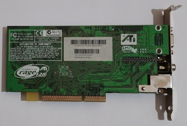 ATI Rage Fury AGP Grafikkarte (ATI Rage128, 32MB, S-Video, TV-out) - Image 4