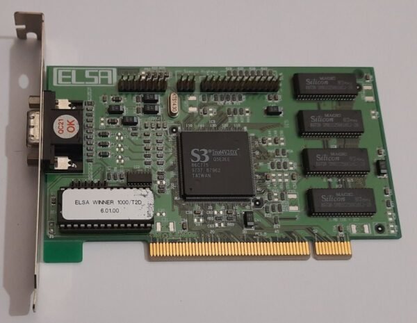 ELSA Winner 1000/T2D PCI Grafikkarte (S3 Trio64V2/DX, 86C775, 2MB, 1997) - Image 2