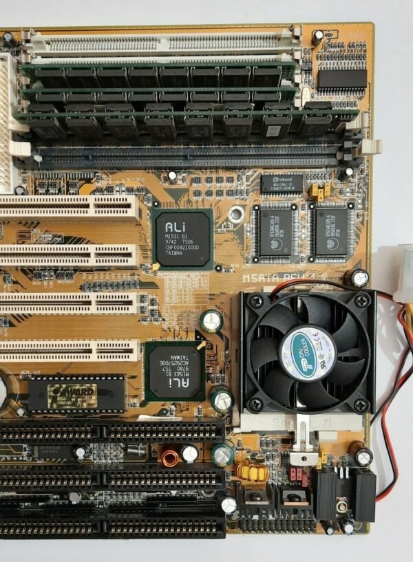 Biostar M5ATA Sockel 7 ISA retro Mainboard + Intel Pentium MMX 200MHz + 64MB RAM - Image 3