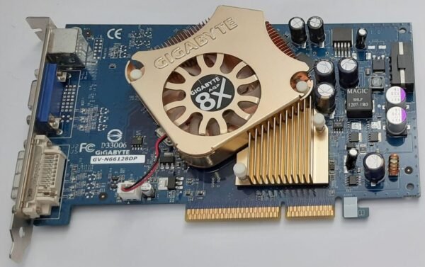 Gigabyte GV-N66128DP AGP Grafikkarte (nvidia GeForce 6600, 128MB, retro, 2005) - Image 2