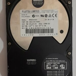 Fujitsu MPB3043AT IDE Festplatte (4320MB, 4.3GB, retro, 1998)