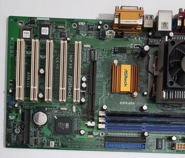 Asrock K7S8X Sockel A AGP retro Mainboard + AMD Athlon XP 2400+ + 1GB DDR RAM - Image 2