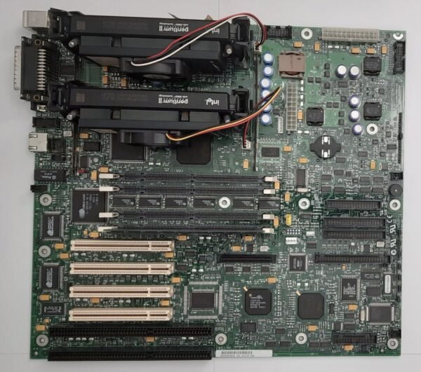 Intel N440BX (Nightshade) Dual Slot 1 ISA retro Mainboard + 2x Pentium II 400MHz