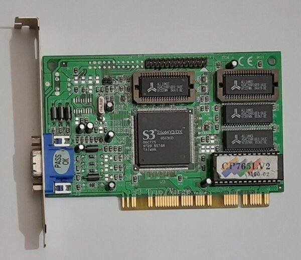 DataExpert CP765LV2 PCI Grafikkarte (S3 Trio64V2/DX, 86C775, 2MB, 1997)