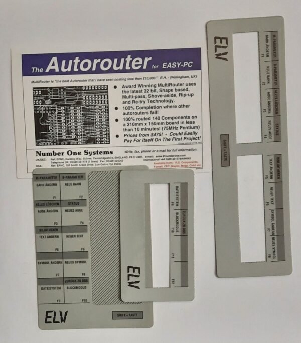 ELV Easy PC Platinenlayouts und Schaltbilder (5,25" Disketten, 1990, OVP) - Image 3