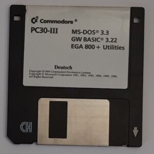 Commodore PC30-III Diskette (MS-DOS 3.3, GW BASIC, EGA 800+ Utilities)