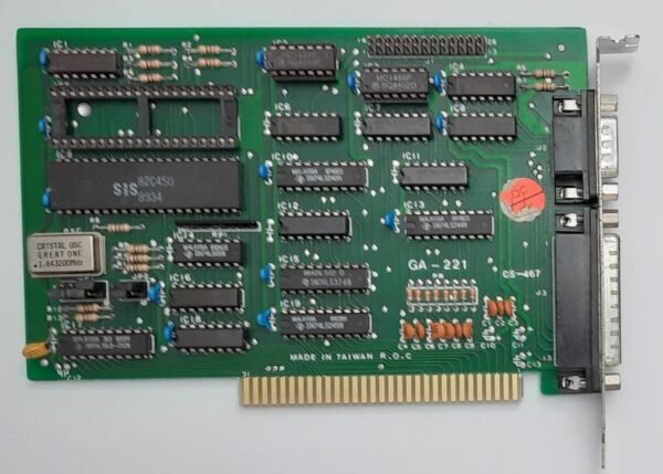 Gigabyte GA-221 8-bit ISA Multi-I/O Controller (LPT, COM, seriell, retro, 1989)