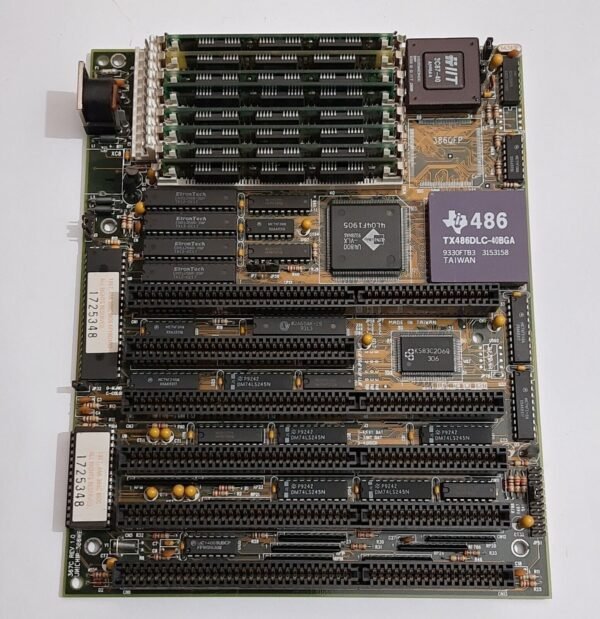 DataExpert UNICHIP-386WB ISA Mainboard + TI TX486DLC 40MHz + 4C87DLC-40 + 8MB - Image 2