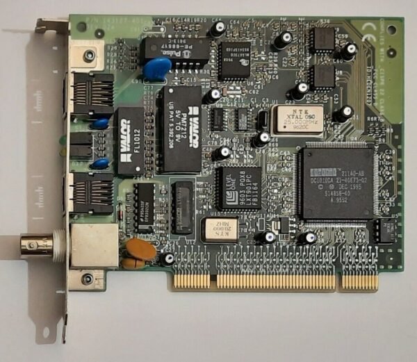 Accton EN1207 PCI Netzwerkkarte (RJ45, BNC, Ethernet, DEC 21140, retro, 1996)
