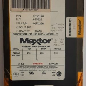 Maxtor 7120AI IDE Festplatte (129MB, retro, 1992)
