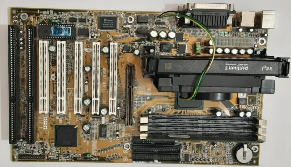 MSI MS-6117 Slot 1 440LX AGP ISA Mainboard + Pentium II 300MHz + 128MB SD-RAM
