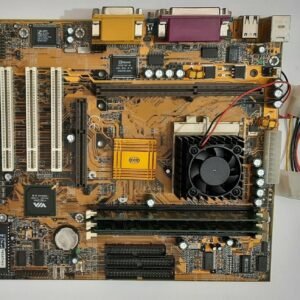 Elitegroup P6BAT-Me Sockel 370 Slot 1 retro Mainboard + Celeron 400MHz + 128MB