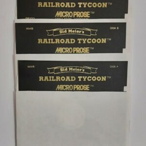 Sid Meier's Railroad Tycoon DOS 5,25" Disketten
