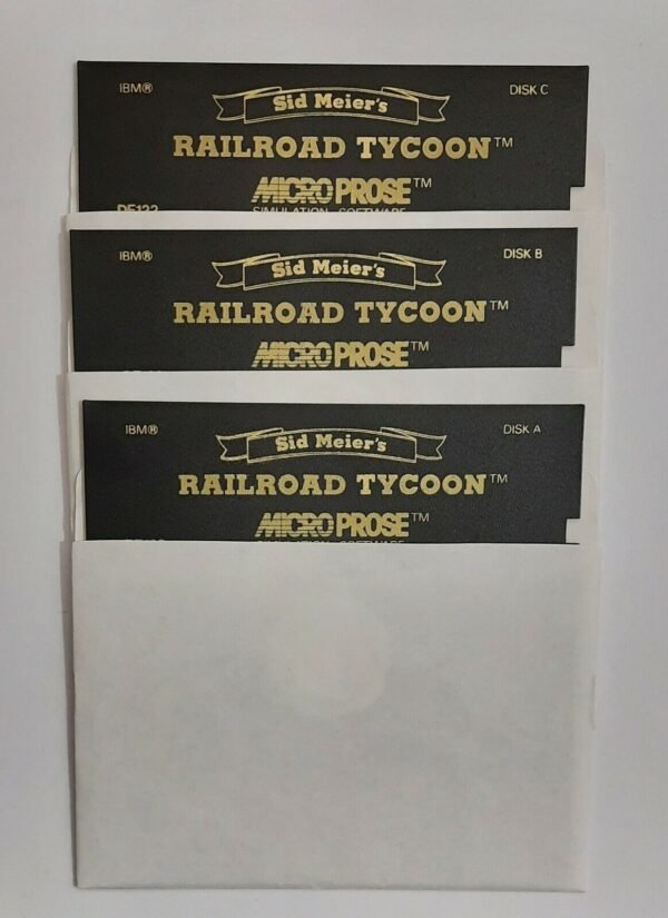 Sid Meier's Railroad Tycoon DOS 5,25" Disketten