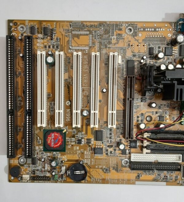 MSI MS-6163 Pro Slot 1 ISA AGP retro Mainboard + Pentium III 733MHz + 256MB RAM - Image 2