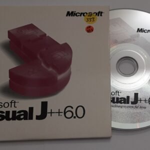 Microsoft Visual J++ 6.0 CD-ROM (retro, 1998)