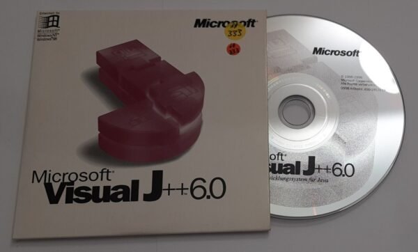 Microsoft Visual J++ 6.0 CD-ROM (retro, 1998)