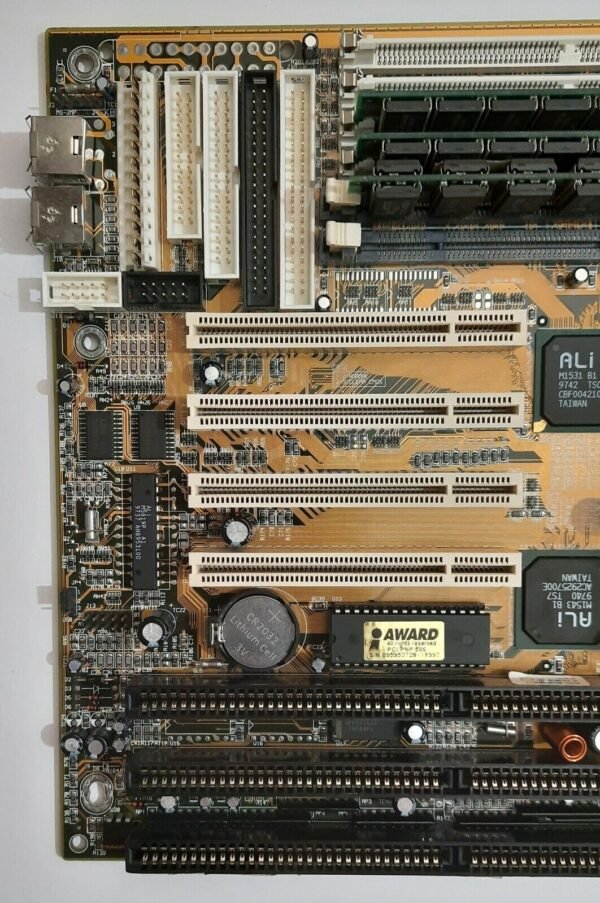 Biostar M5ATA Sockel 7 ISA retro Mainboard + Intel Pentium MMX 200MHz + 64MB RAM - Image 2