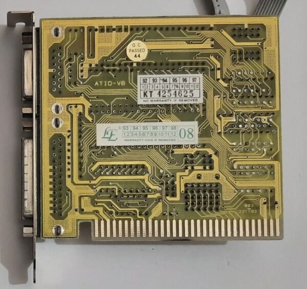 ATIO-V8 ISA 8-bit Multi-I/O Controller (COM, LPT, retro, 1994) - Image 4