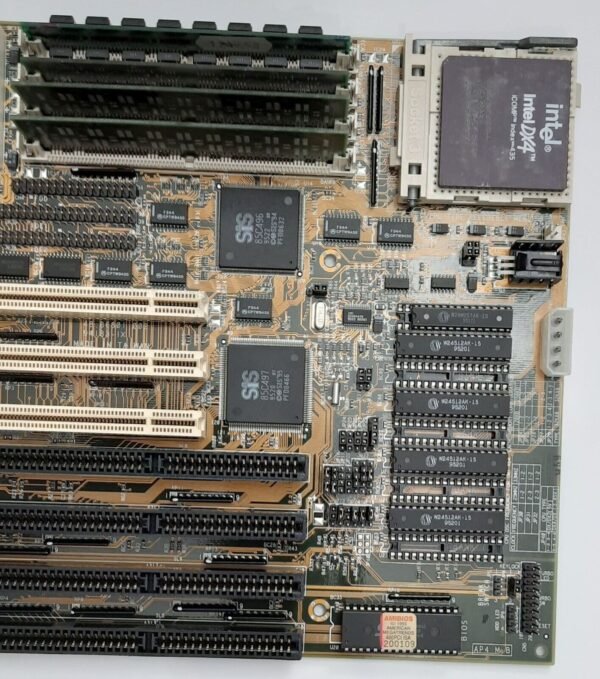 AOpen AP41 ISA PCI retro Mainboard + Intel 80486DX4 100MHz + 16MB RAM - Image 3