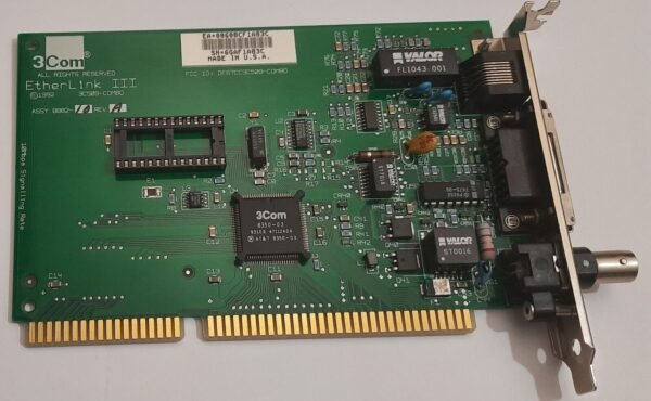 3COM EtherLink III 3C509B-COMBO ISA Netzwerkkarte (BNC, Koax, RJ45, retro, 1993) - Image 2