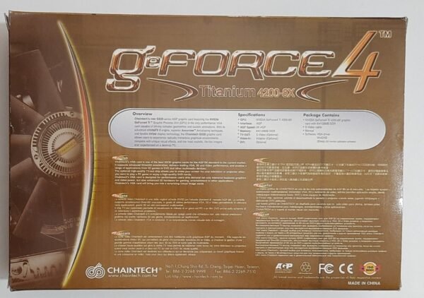 Chaintech GeForce4 Ti 4200-8X AGP Grafikkarte (nvidia, 2003, OVP) - Image 7