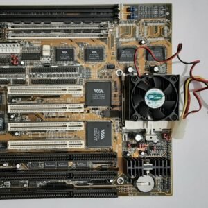 PCPartner VIB800DS Sockel 7 ISA Mainboard + Intel Pentium MMX 200MHz + 32MB RAM