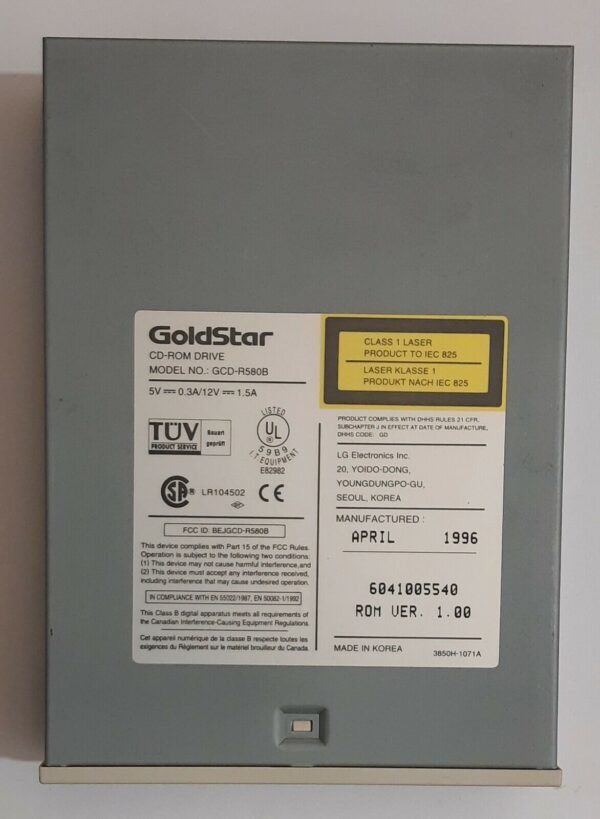 Goldstar GCD-R580B 8x IDE CD-ROM-Laufwerk (retro, 1996) - Image 2