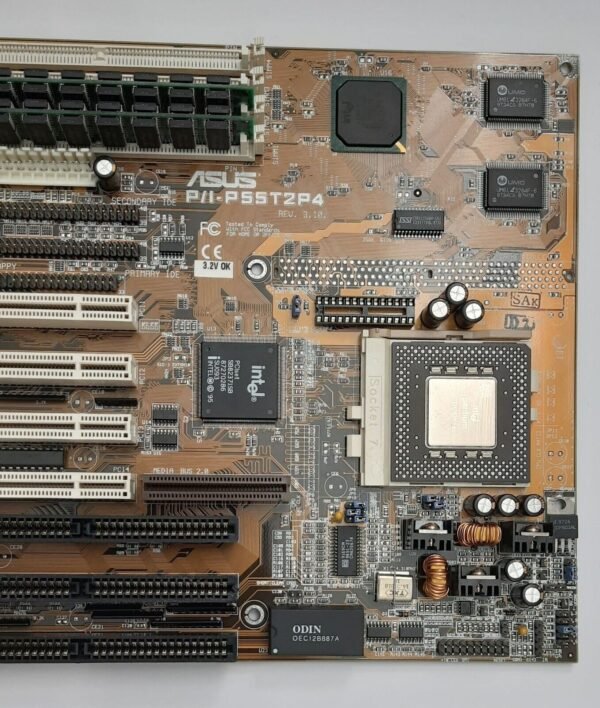 ASUS P/I-P55T2P4 Sockel 7 ISA retro Mainboard + Pentium MMX 200MHz + 64MB RAM - Image 3